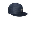 NE407 New Era Camo Flat Bill Snapback Cap