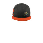 NE408 New Era Shadow Heather Striped Flat Bill Snapback Cap