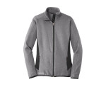 EB239 Eddie Bauer Ladies Full Zip Heather Stretch Fleece Jacket