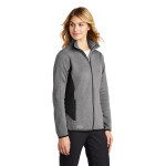 EB239 Eddie Bauer Ladies Full Zip Heather Stretch Fleece Jacket