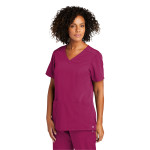 WW4168 WonderWink Womens Premiere Flex V-Neck Top