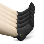 LONE STAR ULTRA-THICKNESS ANKLE SOCKS FOR MEN & WOMEN (BLACK/GOLD)