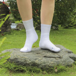 LONE STAR ULTRA-THICKNESS QUARTER SOCKS FOR MEN & WOMEN (WHITE/NAVY)